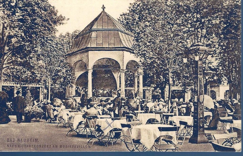 historische Postkarte Nachmittagskonzert Musikpavillon