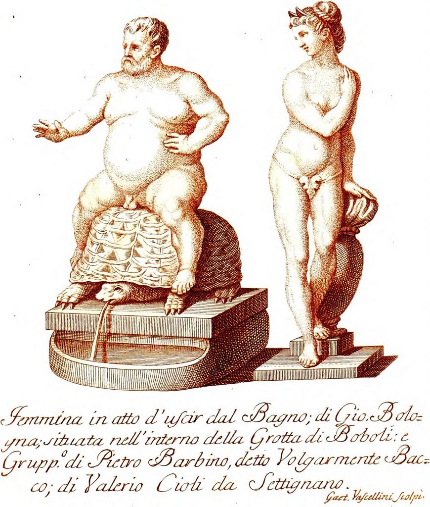 Bild aus: “Il Reale Giardino Di Boboli”, Florenz 1789, Tafel VIII gemeinfrei