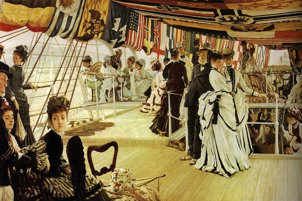 Schiffsball - Bild: James Tissot - ein typisches Bild der Belle Époque
